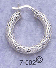 silver filigree hoop earrings