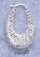 large silver filigree hoops