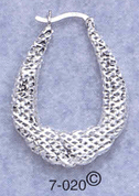 silver large filigree hoops