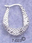 silver filigree hoops
