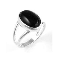 Silver Onyx Ring